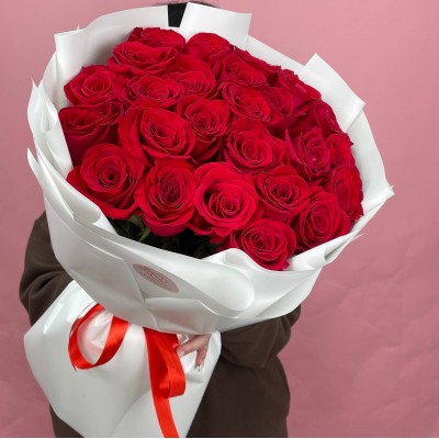 Букет из 21 розы "Люблю тебя" красный Букет из 21 розы "Люблю тебя" красный