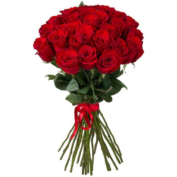 Букет из 21 красной розы Эквадор 60 см