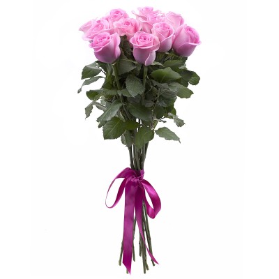 Букет из 11 розовых роз 60 см Эквадор
